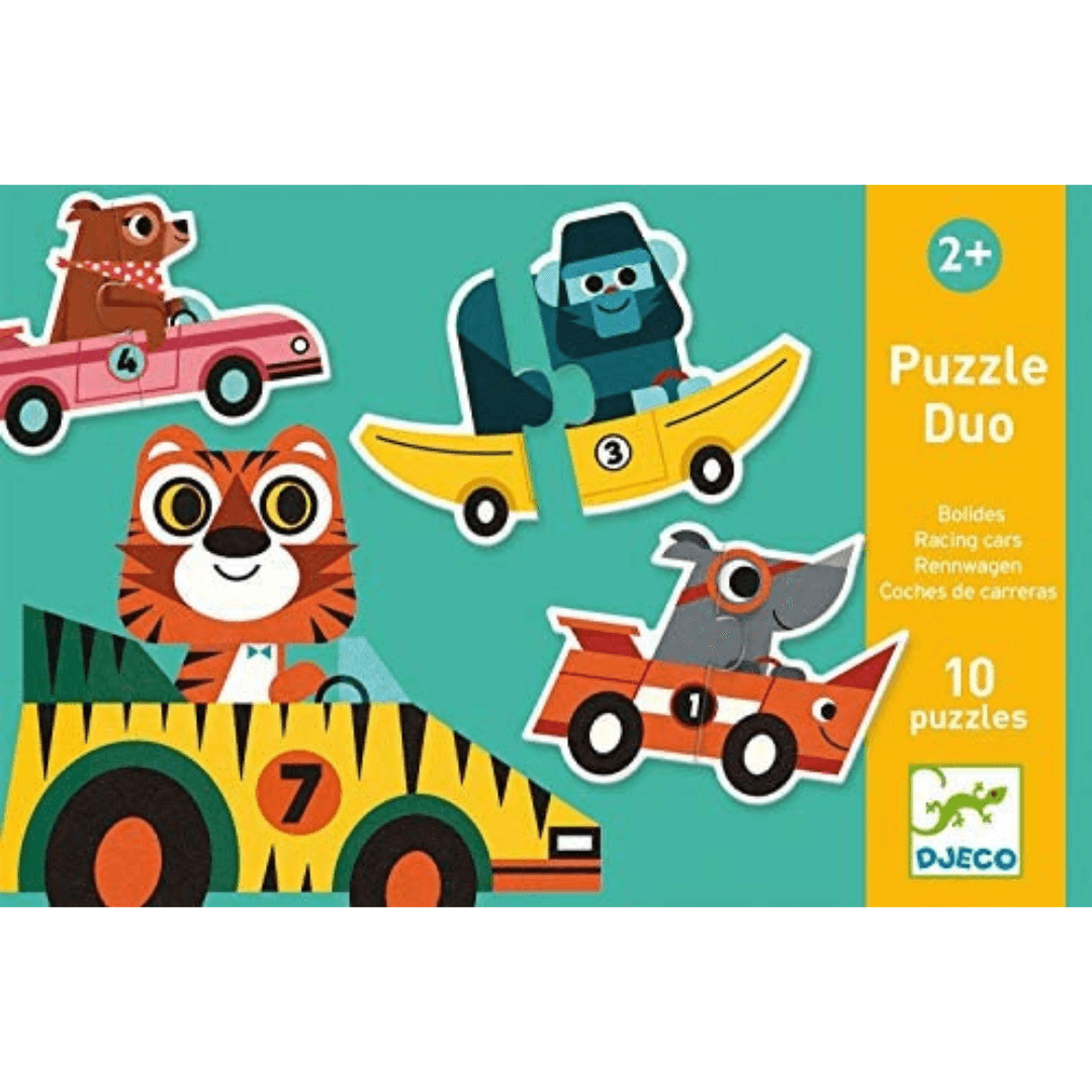 Racing Cars Puzzle Duo Matching Activity