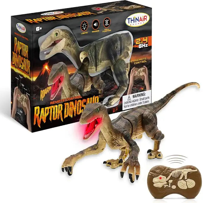 Remote Control Raptor With Glowing Mouth