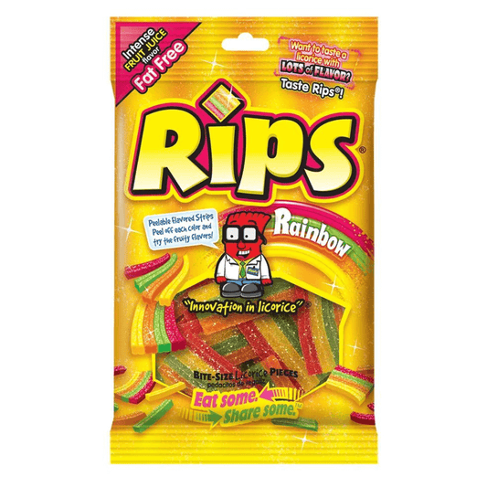 Rips Peelable Rainbow Roll Candy