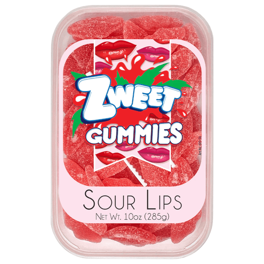 Sour Gummy Lips 10 oz candy