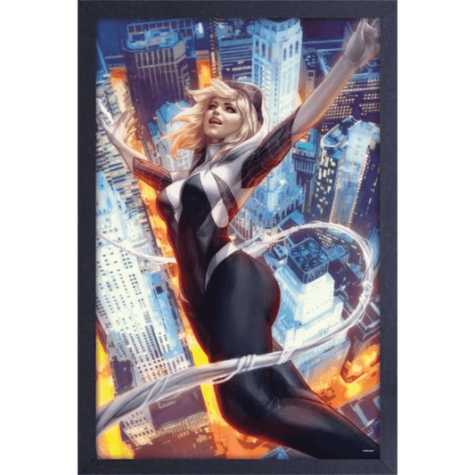 Spiderman- Gwen Stacy Framed Print