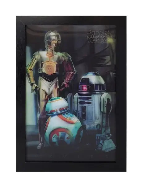 Star Wars Droids 3D Lenticular Framed Print