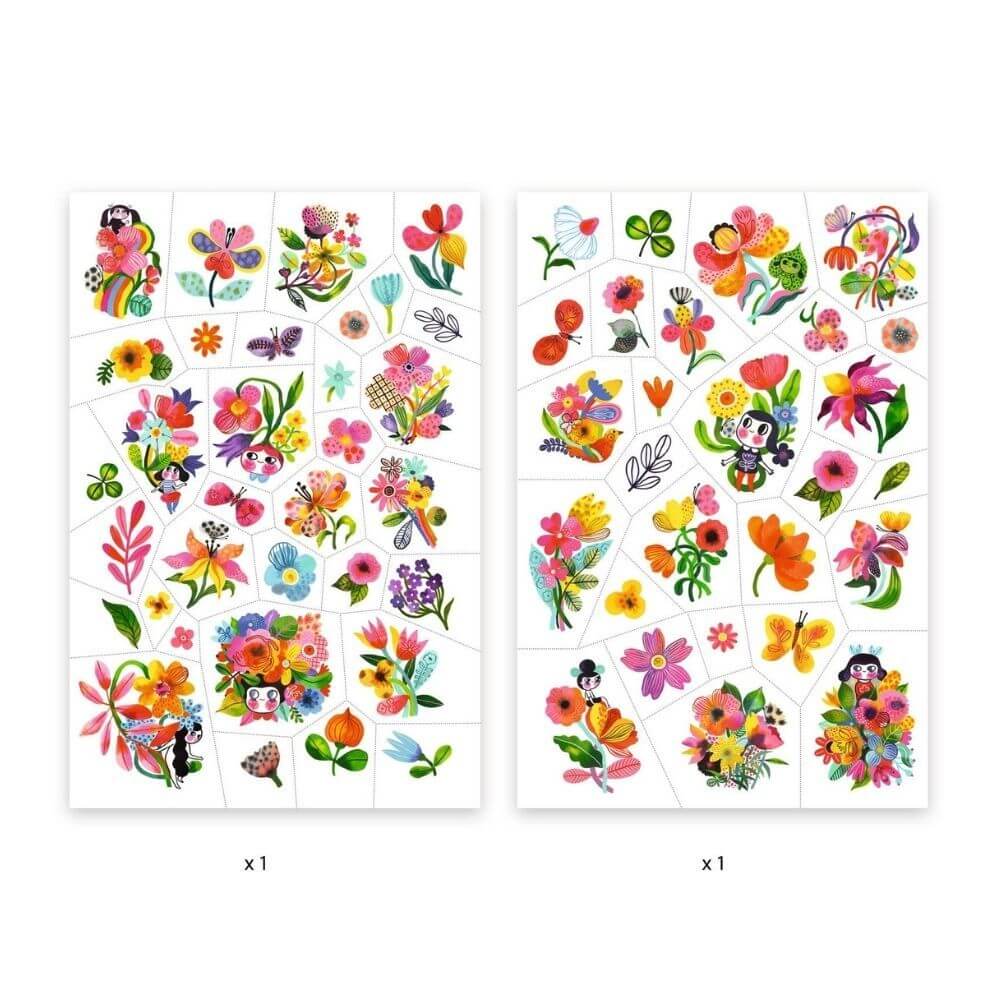 Temporary Tattoos - Aqua Flor