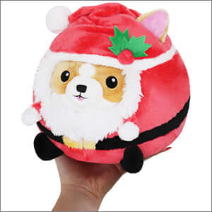 Undercover Squishable Corgi in Santa Plush