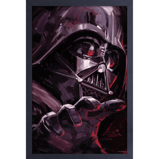 Obi Wan-Brushed Vader Framed Print