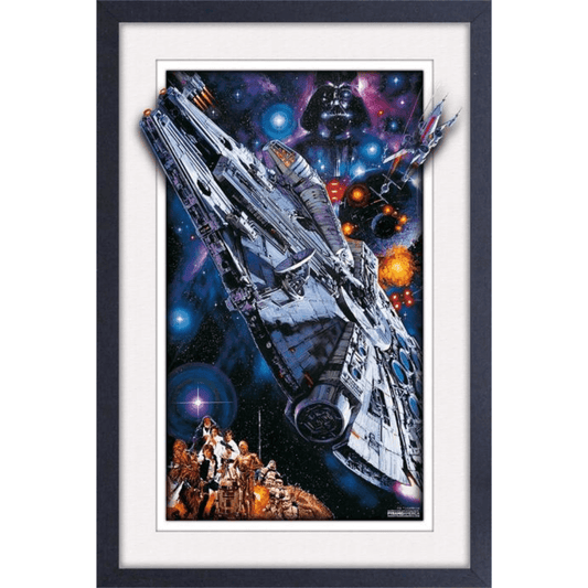 Star Wars- Millenium Falcon 11x17 Plexi Frame