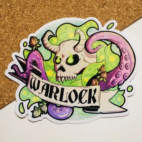 Warlock Sticker Warlock Class Sticker Dungeons and Dragons