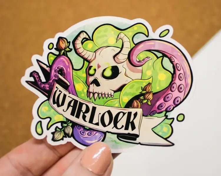 Warlock Sticker Warlock Class Sticker Dungeons and Dragons