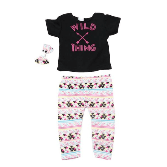 Wild Thing Legging and Tee For 18" Doll