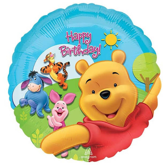 18" Winnie The Pooh Balloon HBD