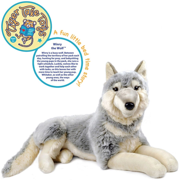 Winry the Wolf | 26 Inch Stuffed Animal Plush
