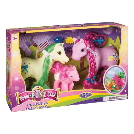 Wonder Pony Land Horse & Family Set