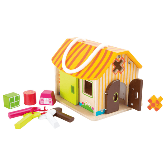 Wooden Motor Skills Trainer Shed Playset