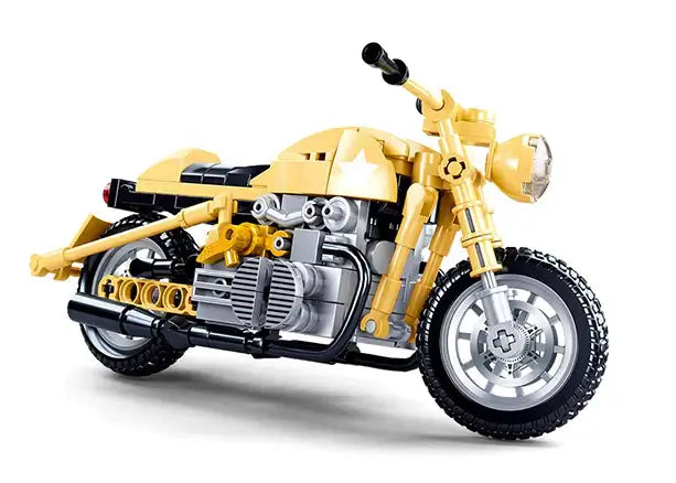 Yellow Motorcycle Sluban Building Brick Kit (223 pcs)