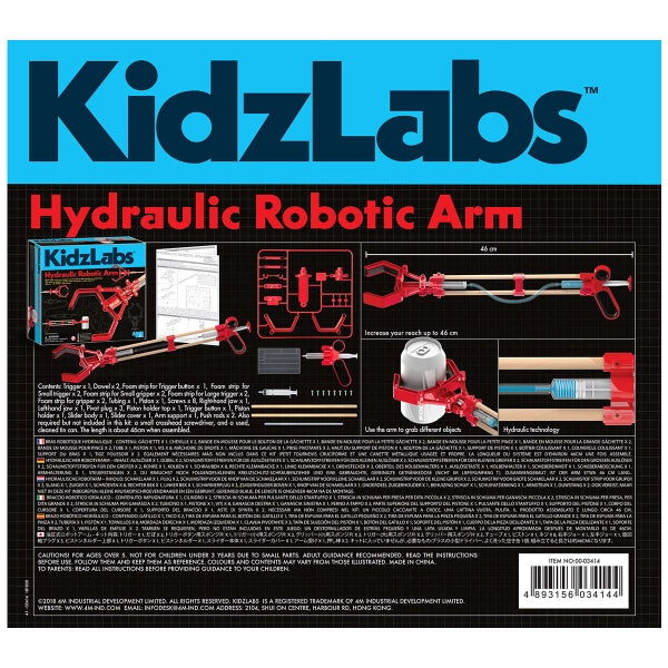 4M-Kidz Labs Hydraulic Arm Science Stem Kit