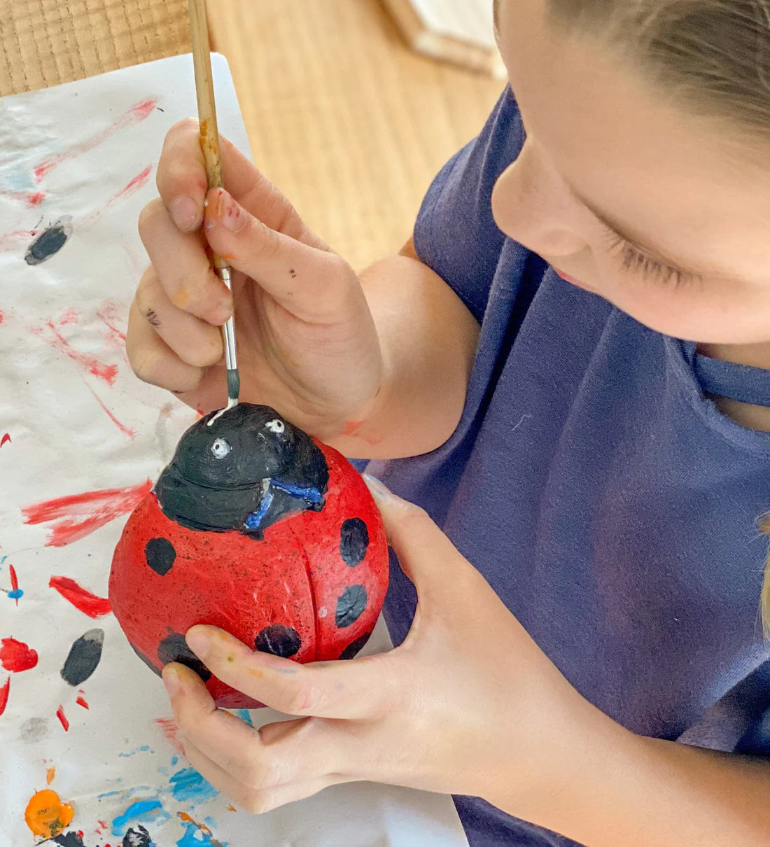 Color Pops Paint-Your-Own Rocks: Ladybugs and Dragonflies