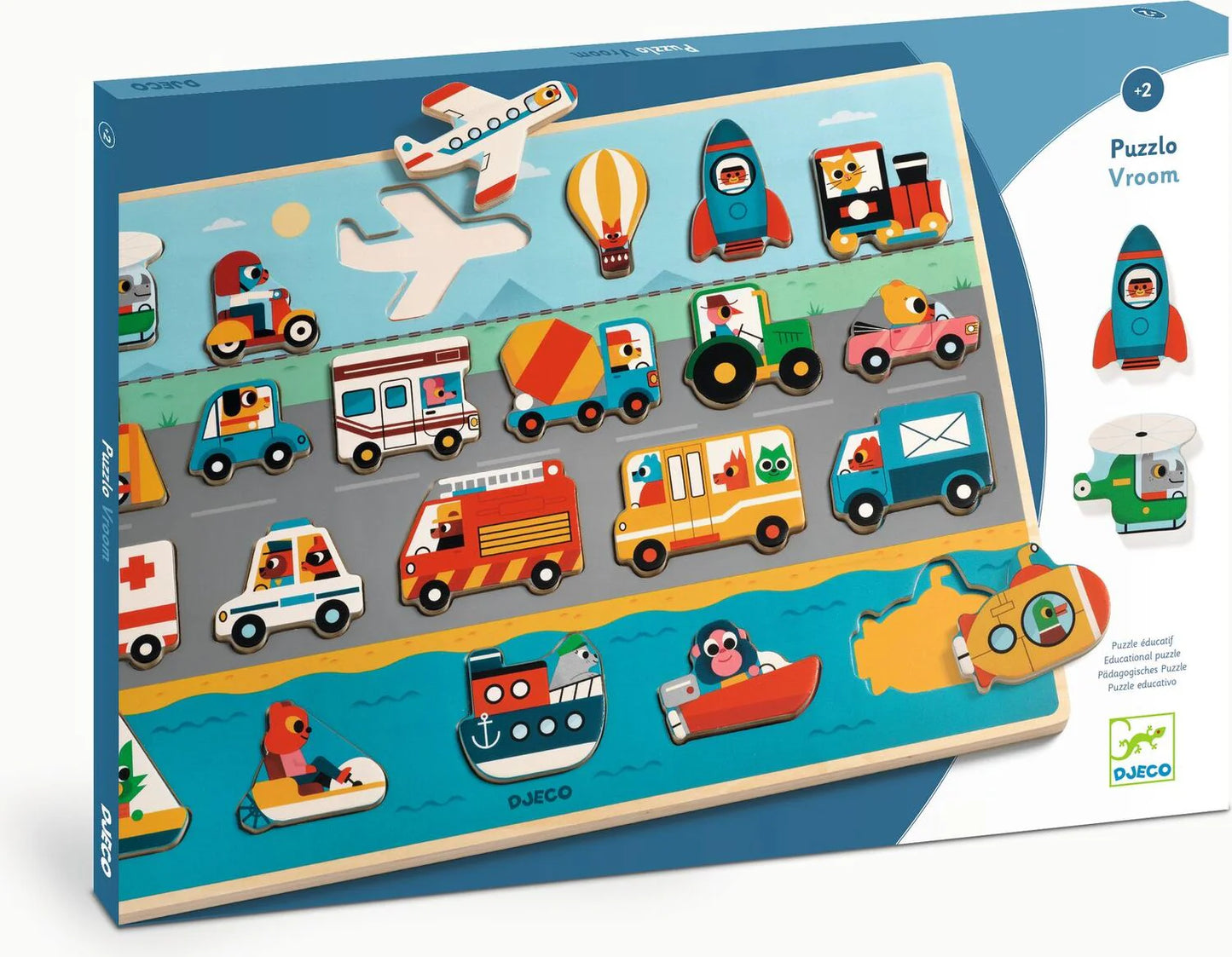 Wooden Puzzles Puzzlo Vroom