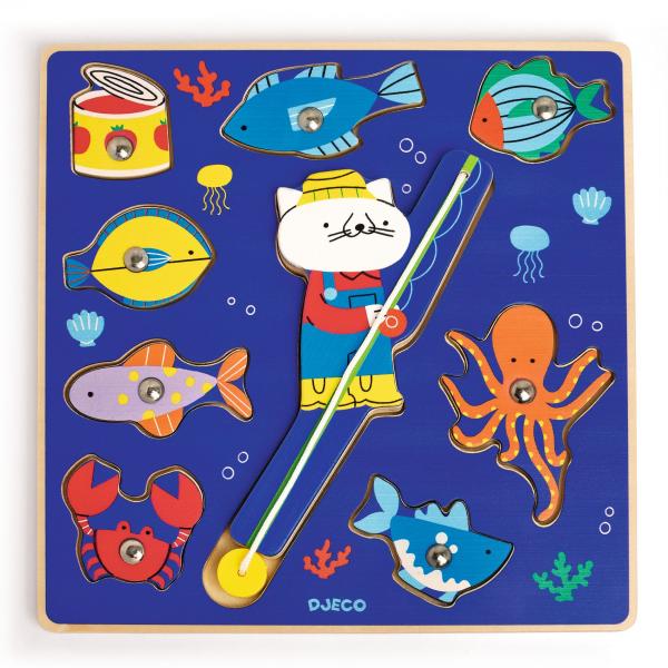 Puzz & Fish Color Wooden Magnetic Puzzle