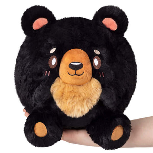 Mini Squishable Black Bear Plush