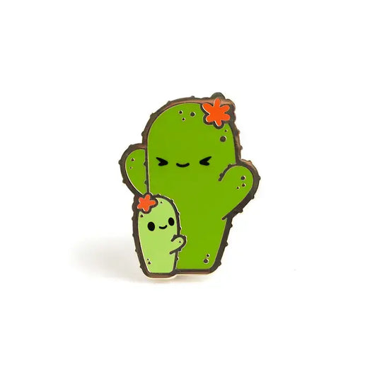 Cactus Hugs Lapel Pin