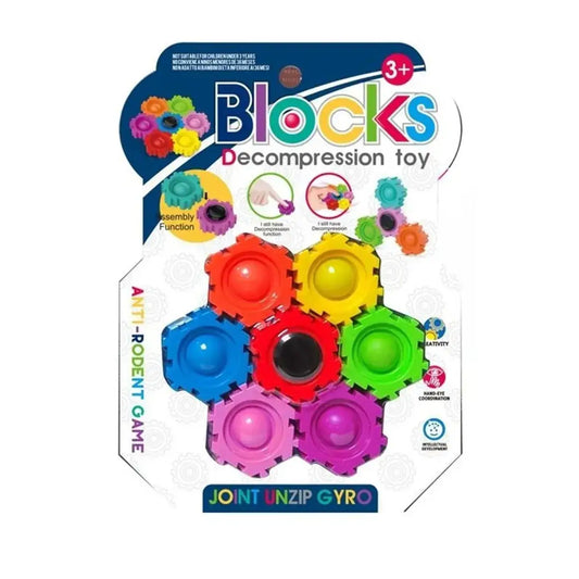 3-In-1 Sensory Popper Fidget Spinner