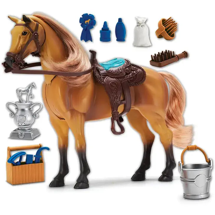 Blue Ribbon Champions Deluxe Quarter Horse Playset