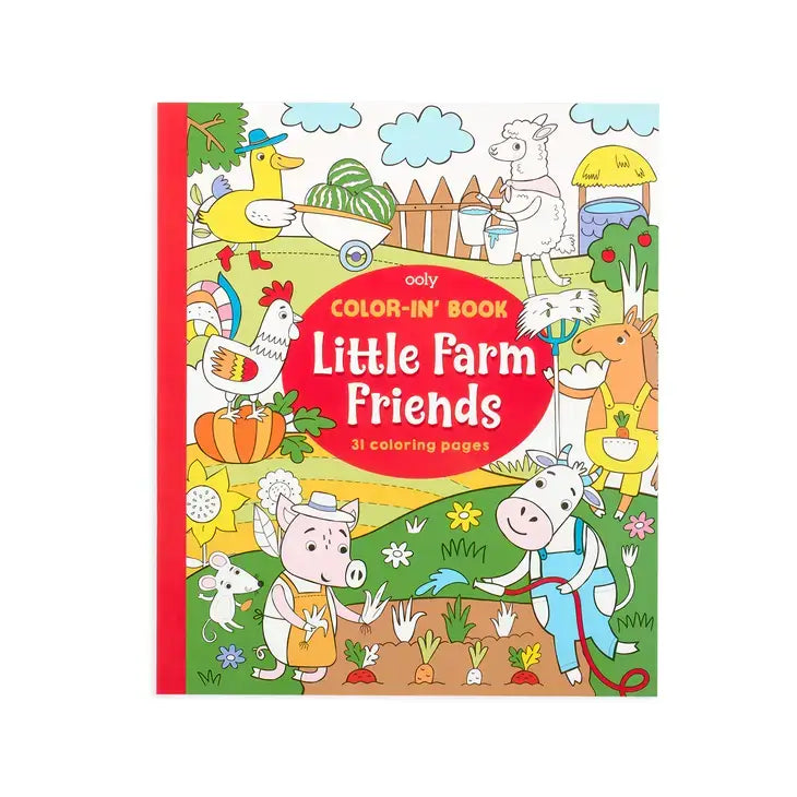Color-in' Book: Little Farm Friends Coloring Book