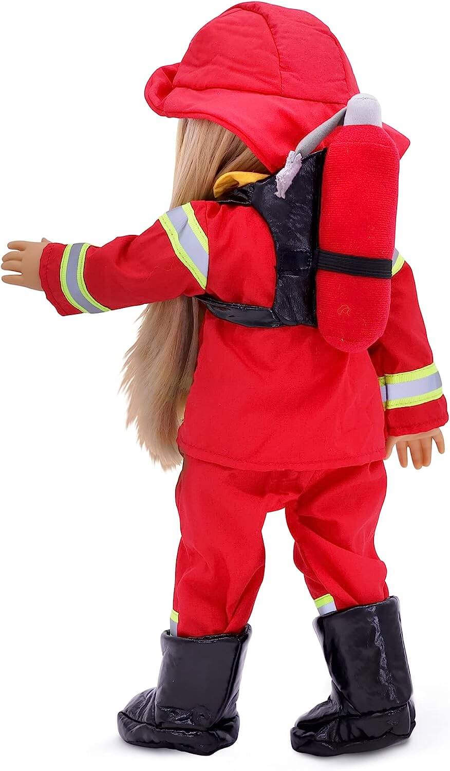 Firefighter Costume For 18in Dolls