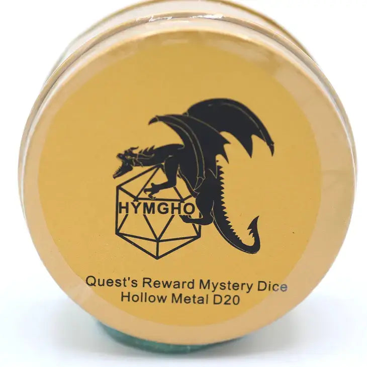 Quest's Reward Mystery Dice - Hollow Metal D20s For Tabletop Gaming