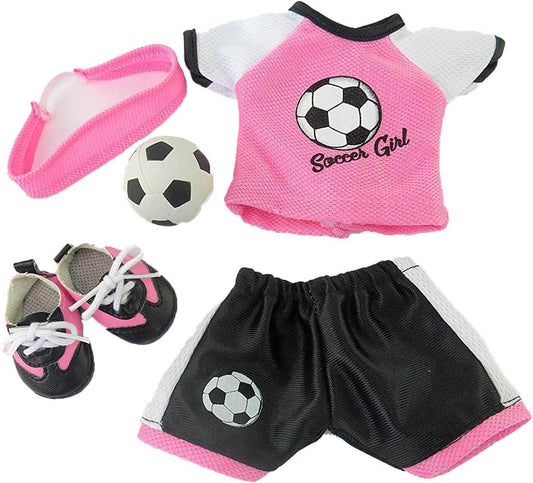 Soccer Girl Pink Outfit 18in