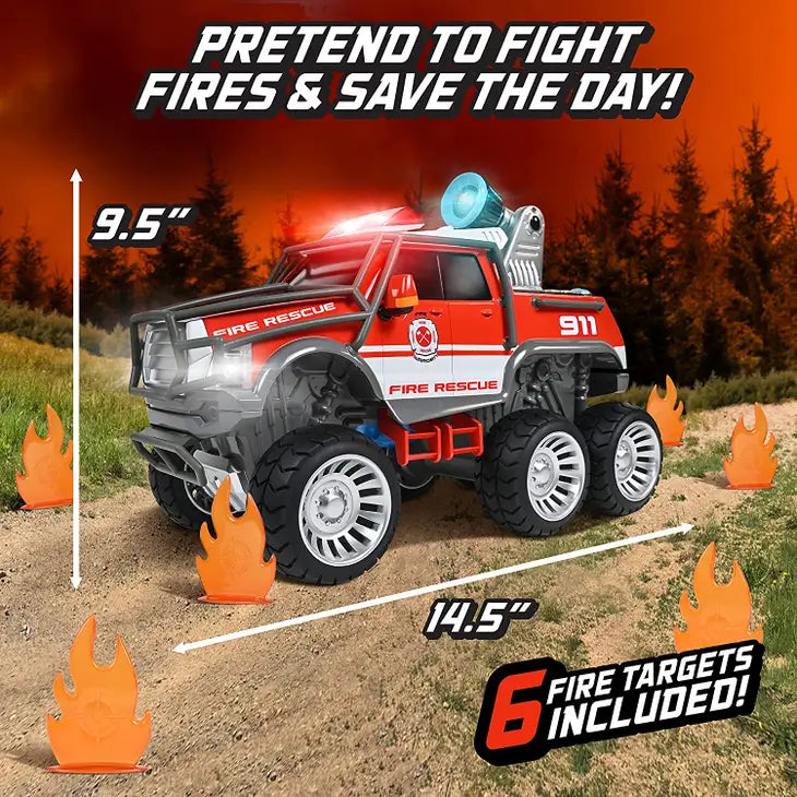Maxx Action Fire & Rescue - Off Road Firetruck Toy Playset