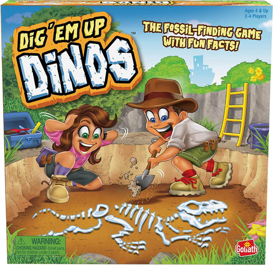 Dig 'Em Up Dinos Family Board Game