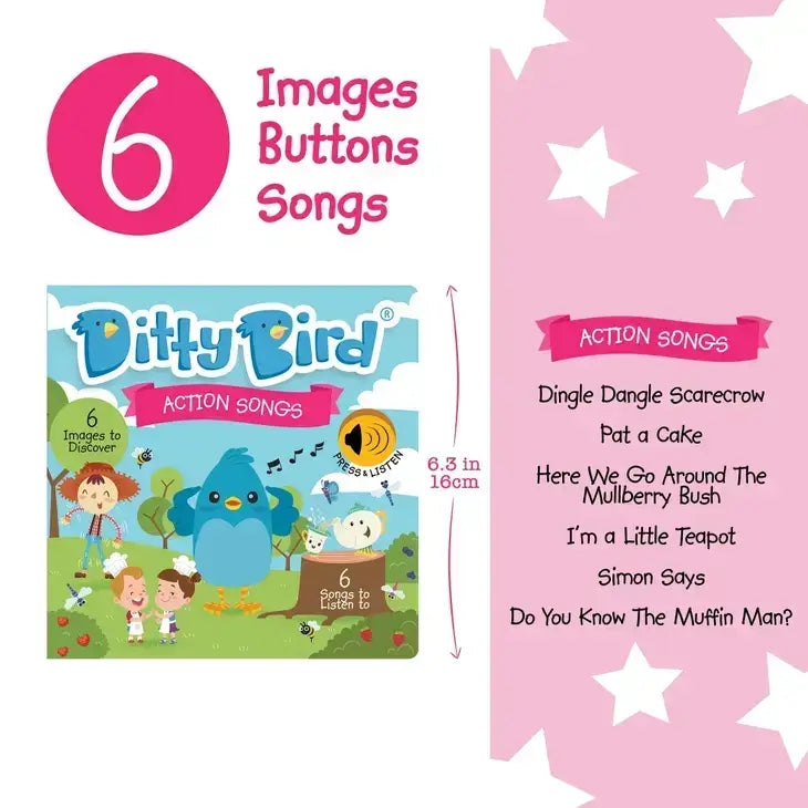 Action Songs - Ditty Bird Sound Board Book