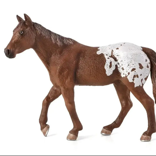 Appaloosa Stallion Chestnut Blanket Figurine