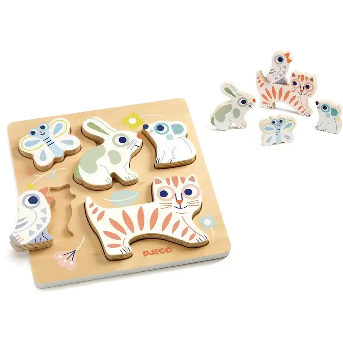 Baby Animali Wooden Baby Puzzle