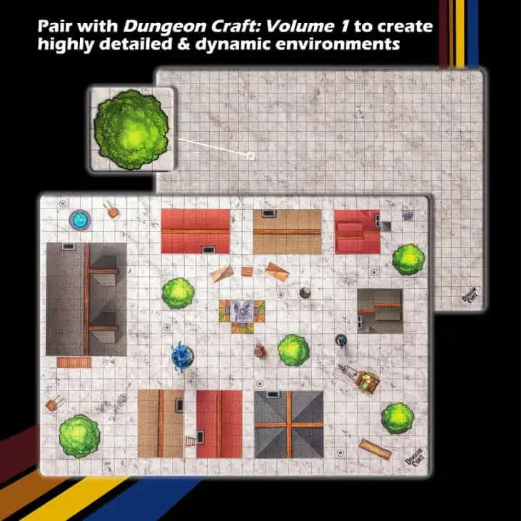 BattleMap: City battle map for tabletop role playing games