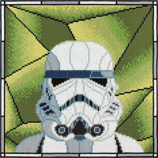 Stormtrooper Stained Glass Diamond Painting Kit