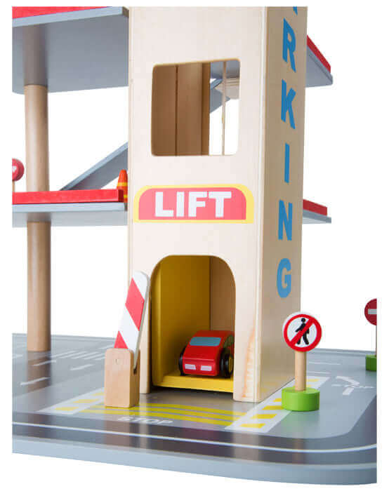 Car Park "Rapid Descent" Wooden Kids Playset