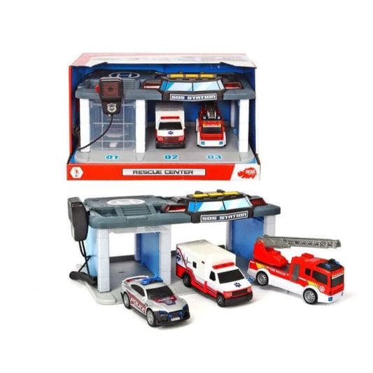 US Rescue Center Car Playset