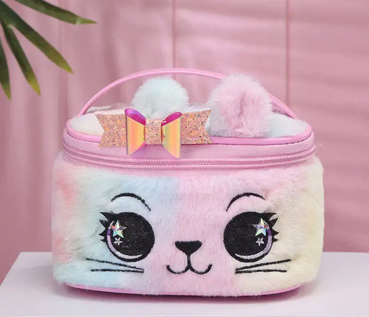 Cat Make Up Bag - Pink
