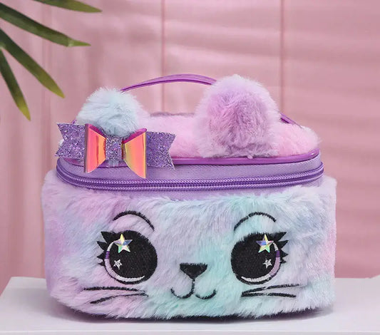 Cat Make Up Bag - Purple