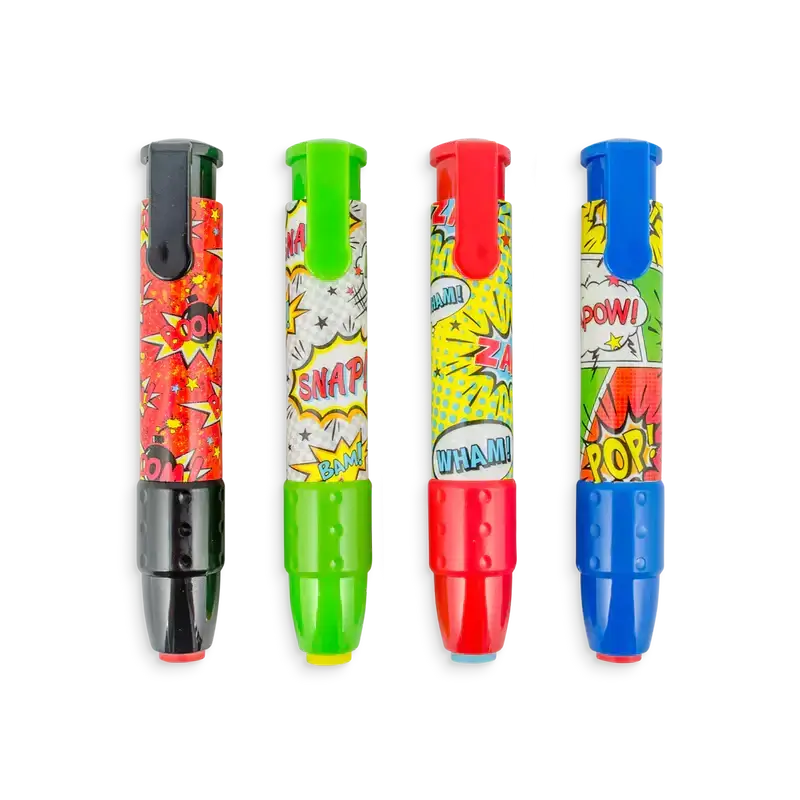 Comic Attack Clickit Erasers