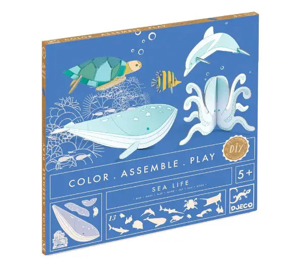 DIY Sea Life Color Assemble Play Kit Sea Life