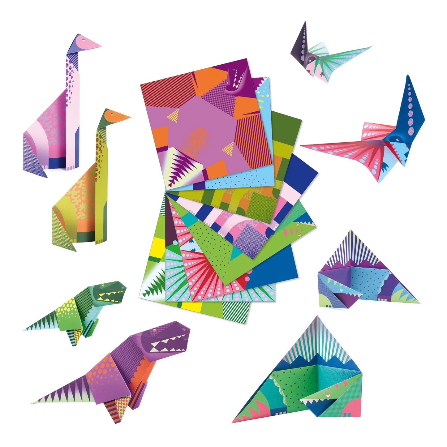 Origami Dinosaurs Art Kit