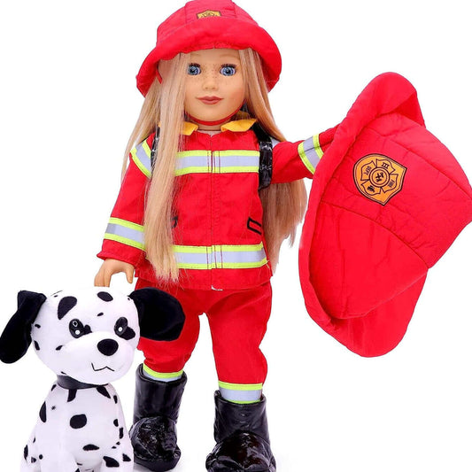 Firefighter Costume For 18in Dolls
