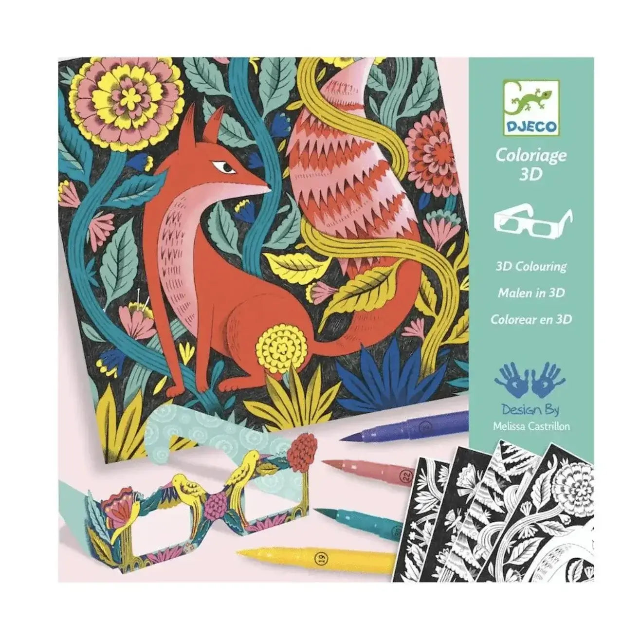 3D Coloring Fantasy Forest Art Kit