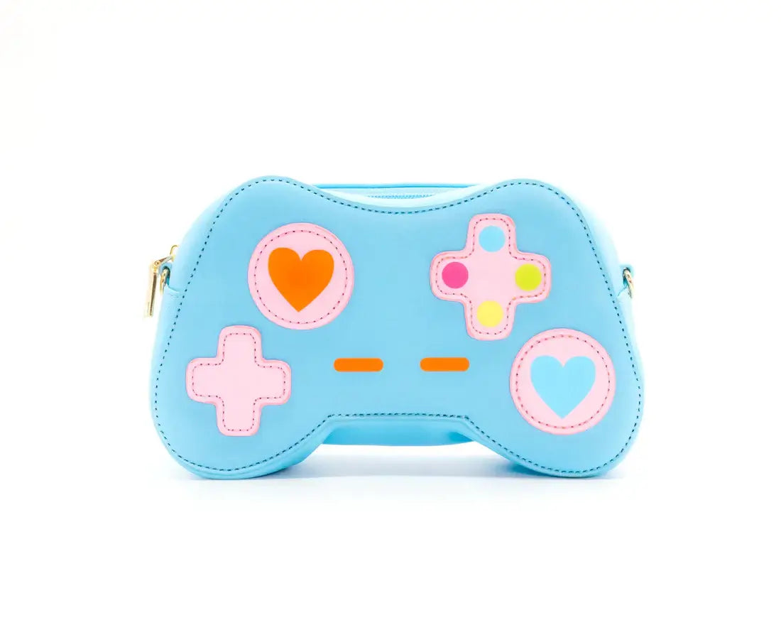 One More Level Game Controller Handbag - Blue