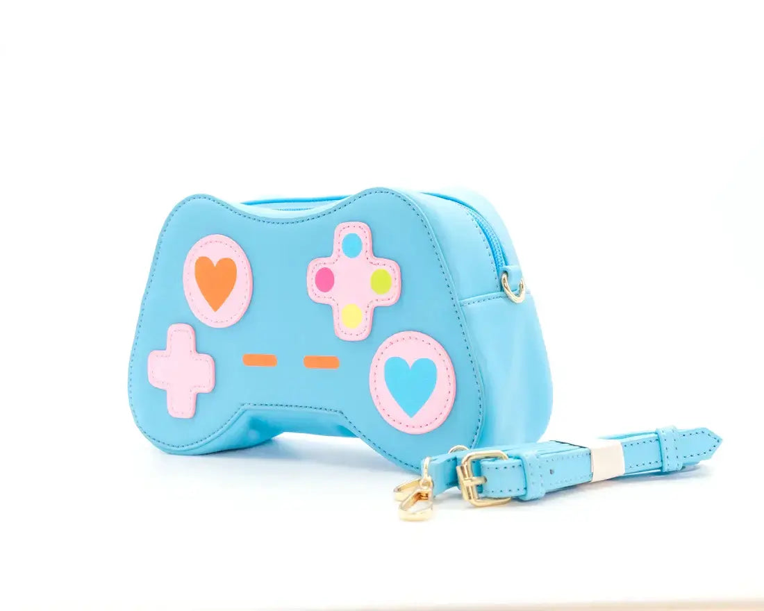 One More Level Game Controller Handbag - Blue