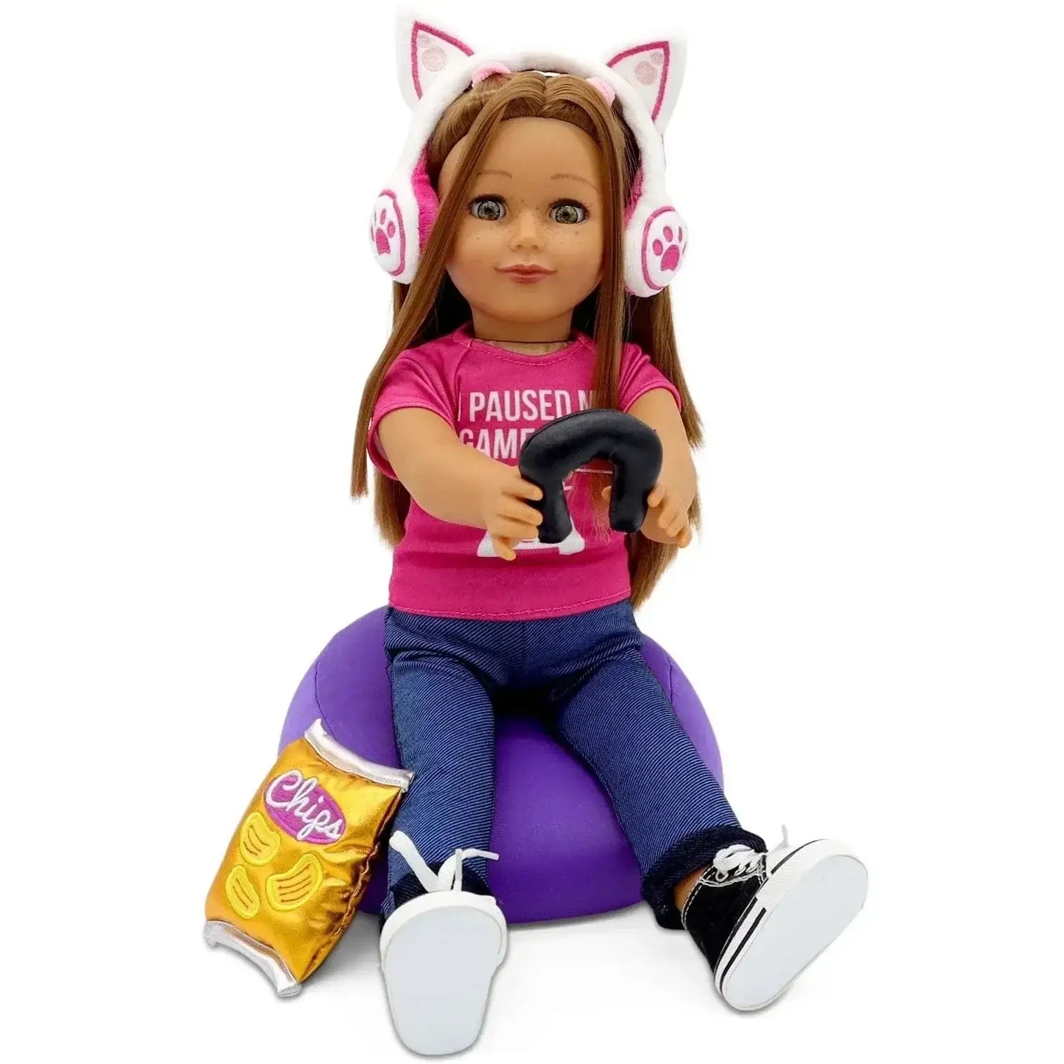 Gamer Girl 18" Doll Playset