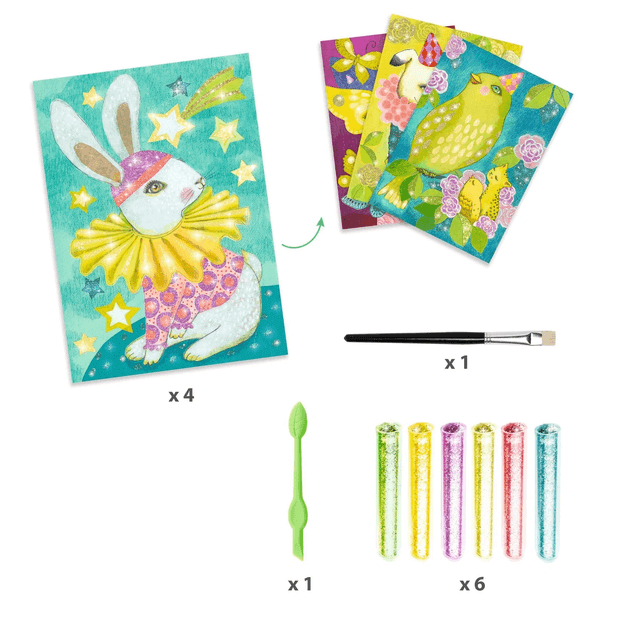 Glitter Boards Carnival Of Animals Art Kit
